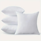 Zenora 4pcs White Square Pillow Core for Sofa or Bed