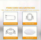 Zenora 4pcs White Square Pillow Core for Sofa or Bed