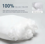 Zenora 4pcs White Square Pillow Core for Sofa or Bed