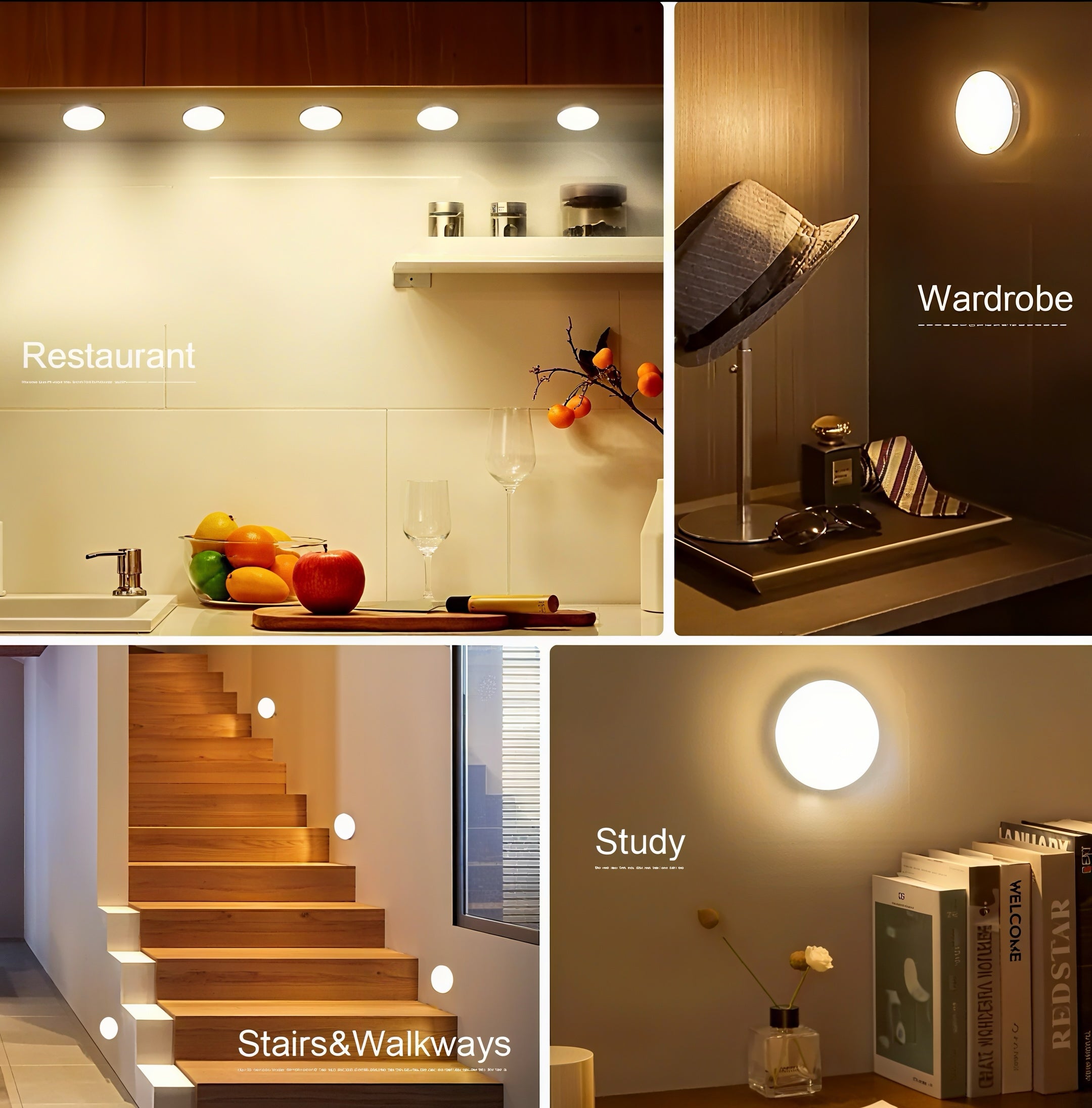 Zenora Smart Motion Sensor LED Light Set (6-Pack)