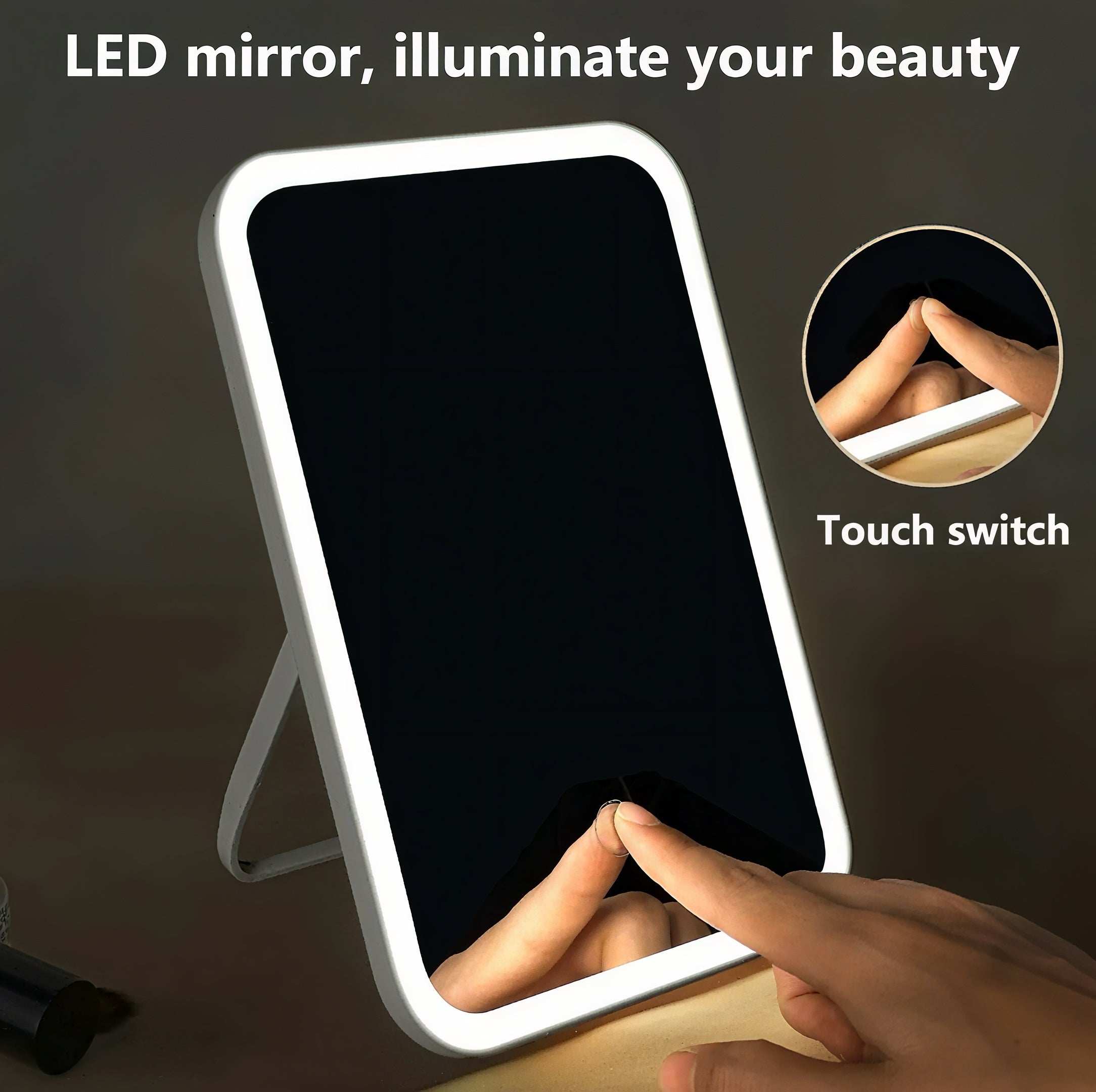 Zenora LumiFold Portable LED Makeup Mirror