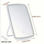 Zenora LumiFold Portable LED Makeup Mirror