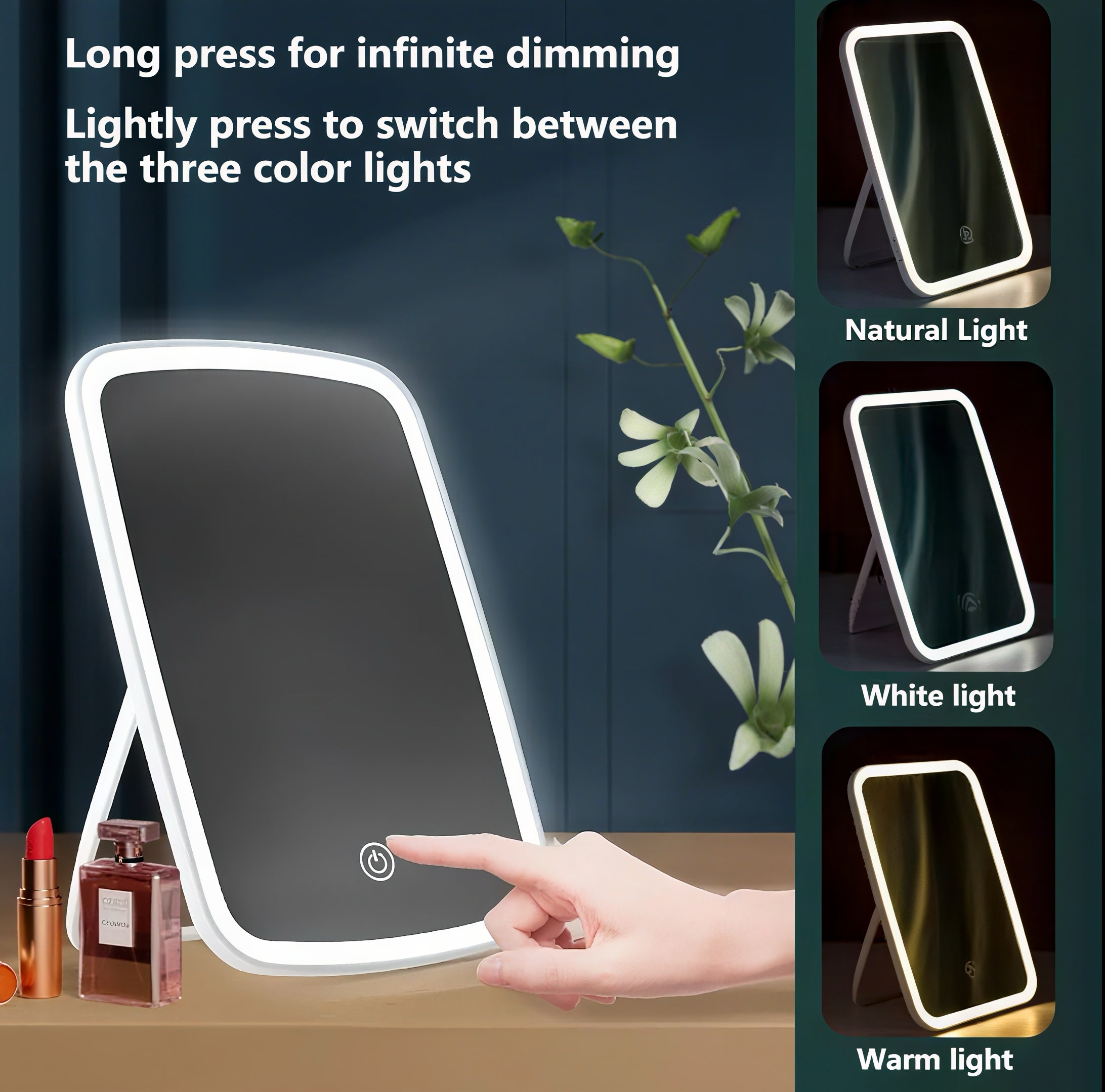 Zenora LumiFold Portable LED Makeup Mirror