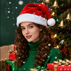 Zenora 6pcs Velvet Thickened Christmas Hats
