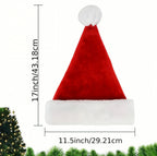 Zenora 6pcs Velvet Thickened Christmas Hats