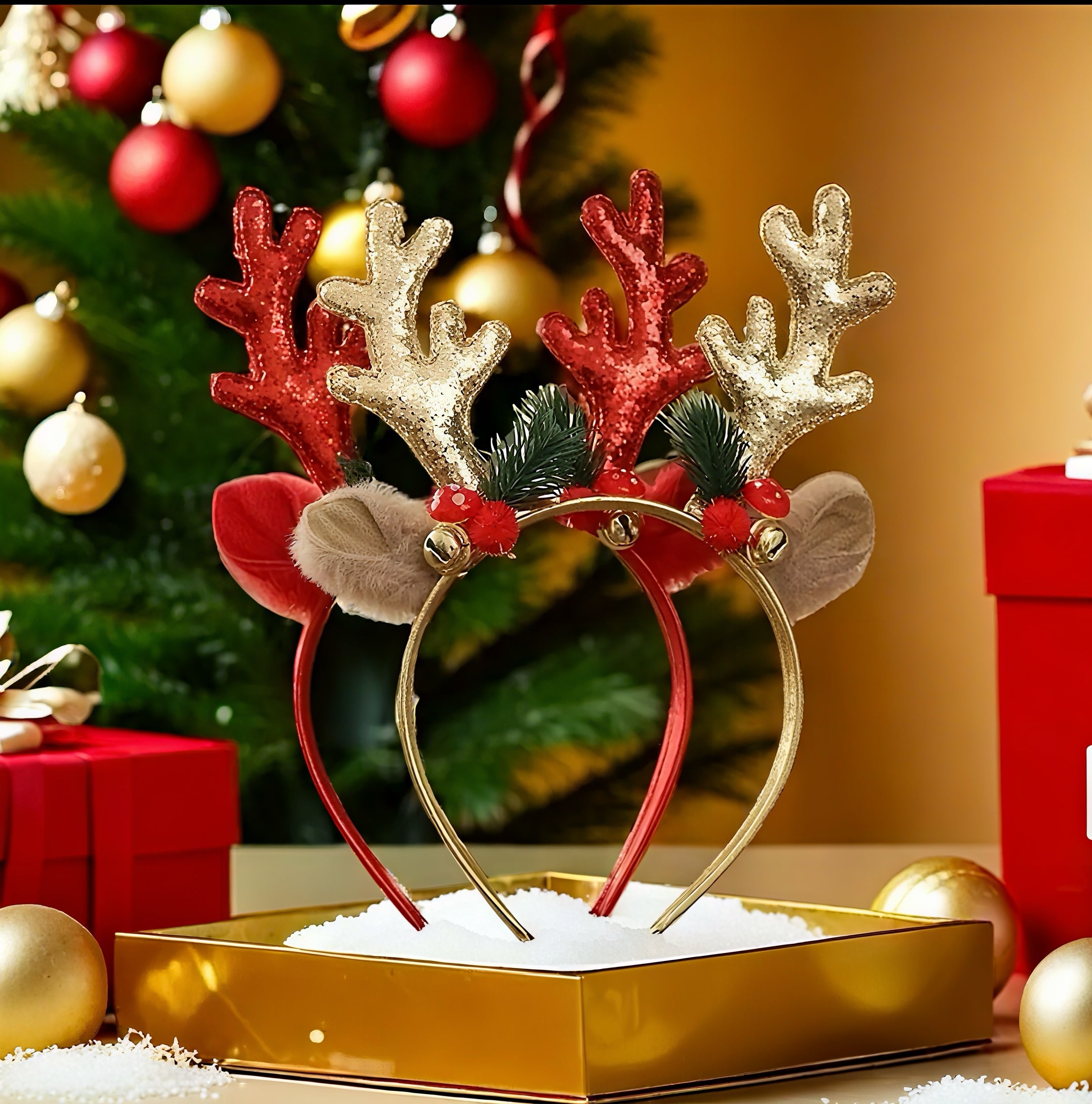 Zenora 3pc Christmas Headband Set