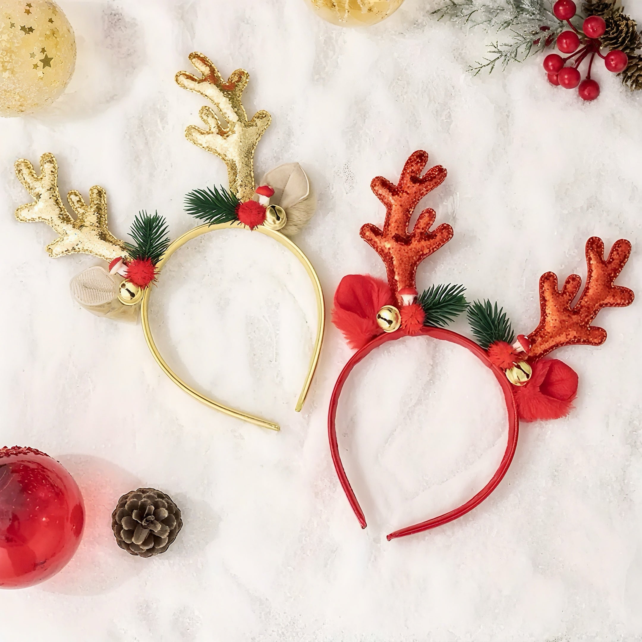 Zenora 3pc Christmas Headband Set