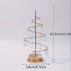 Zenora Christmas Tree Crystal Copper Wire Night Light