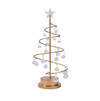Zenora Christmas Tree Crystal Copper Wire Night Light