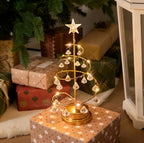 Zenora Christmas Tree Crystal Copper Wire Night Light