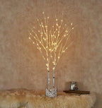 Zenora 2/4pcs 20-LED Warm Glowing Birch Tree Branch Lights
