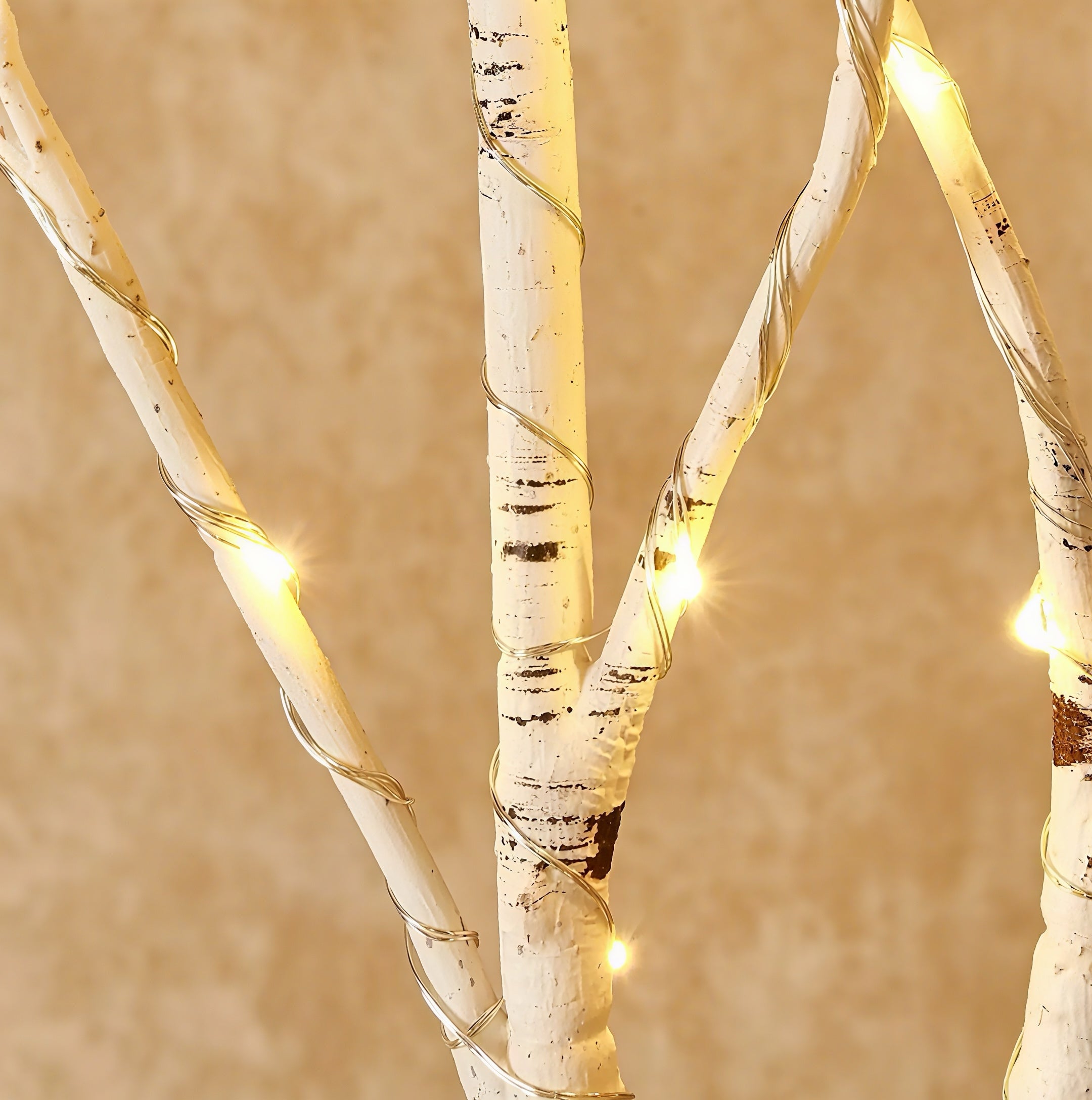 Zenora 2/4pcs 20-LED Warm Glowing Birch Tree Branch Lights