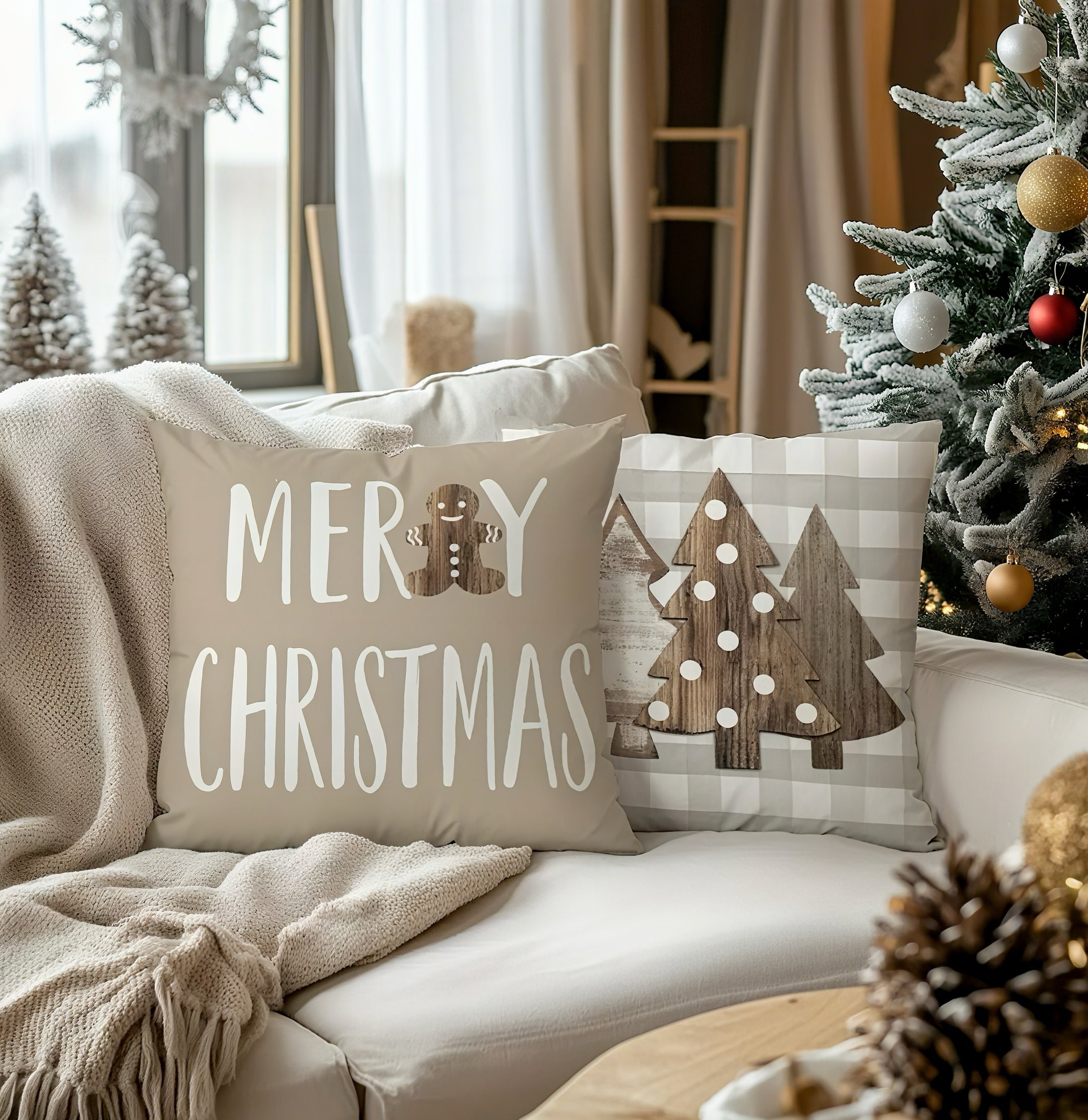 Zenora Cozy Noel Cushion Set
