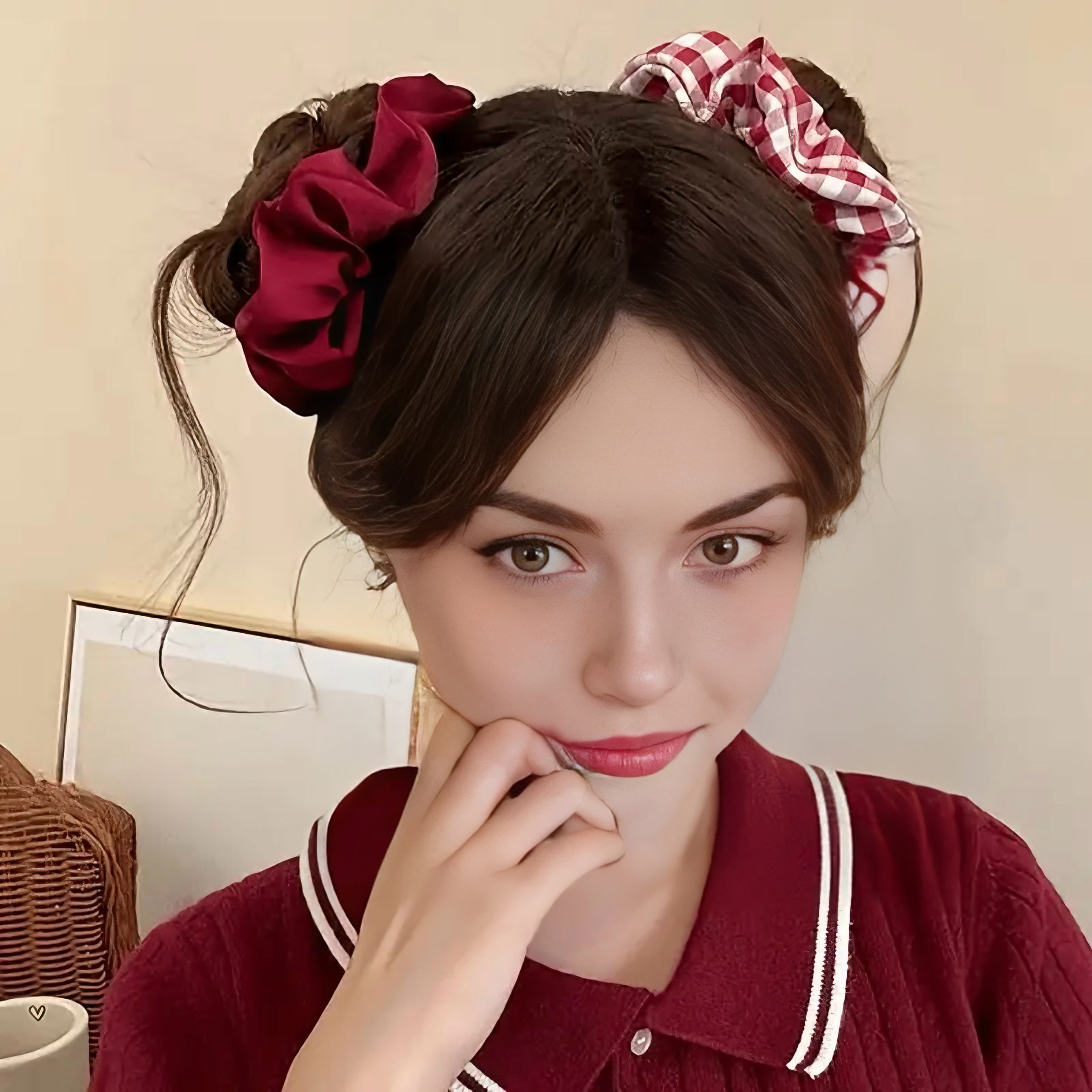 Zenora “Velvet Charm” 6-Pack Scrunchies Set