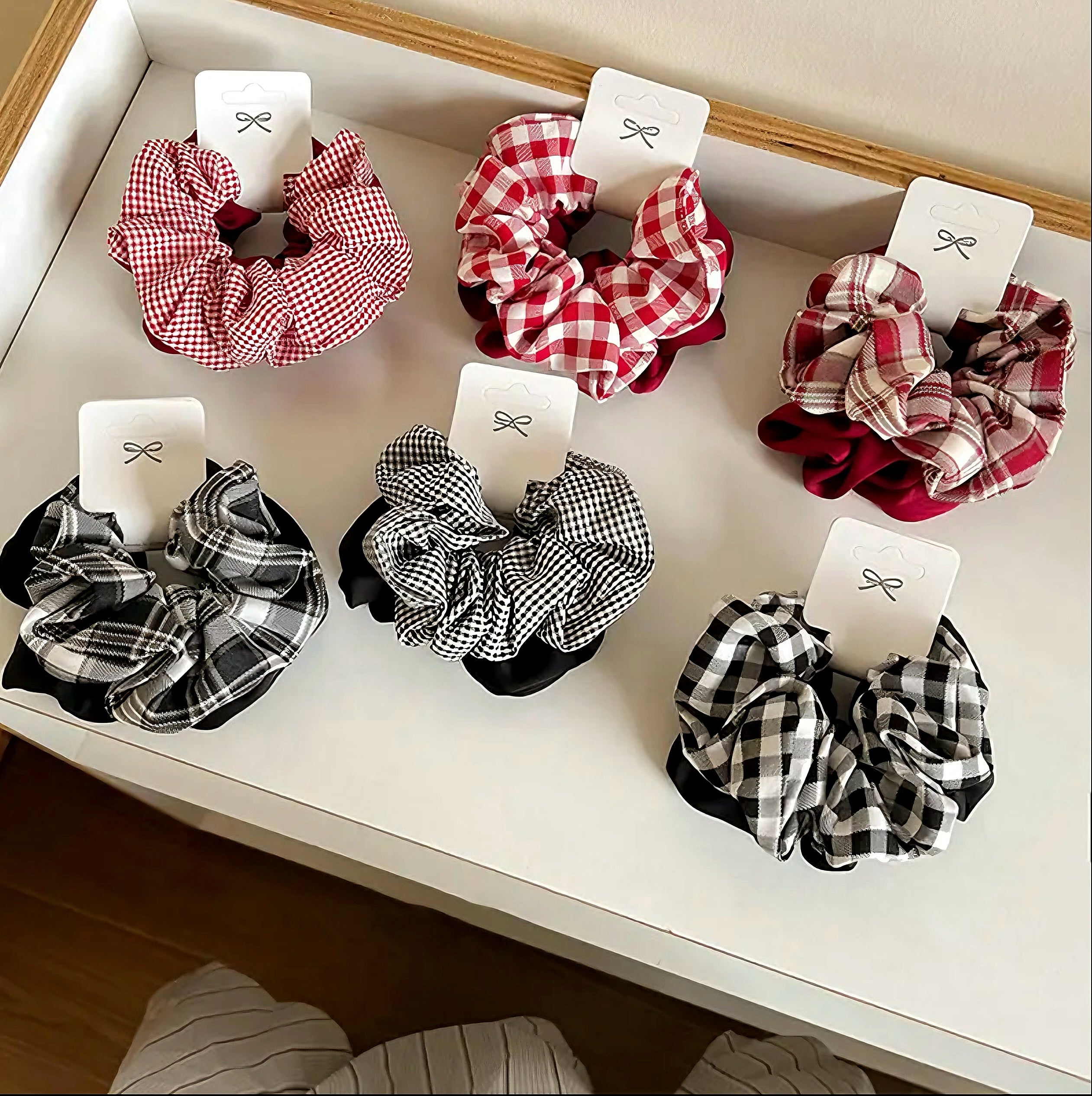 Zenora “Velvet Charm” 6-Pack Scrunchies Set